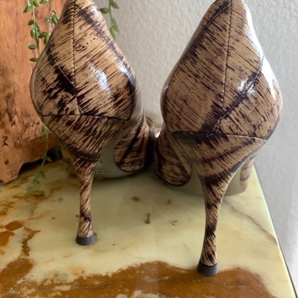 DOLCE & GABBANA eel stilettos heels, tan/brown. Did you hear? Eel's the deal! 38 - Picture 10 of 16